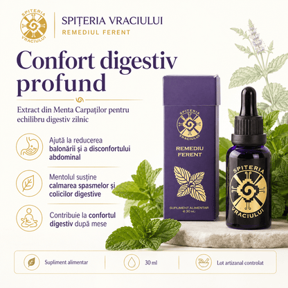Remediu Natural Digestie și Diaree – Extract de Mentă FERENT | 30ml