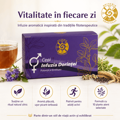 Ceai Natural Fertilitate și Potență – Infuzia Dorinței