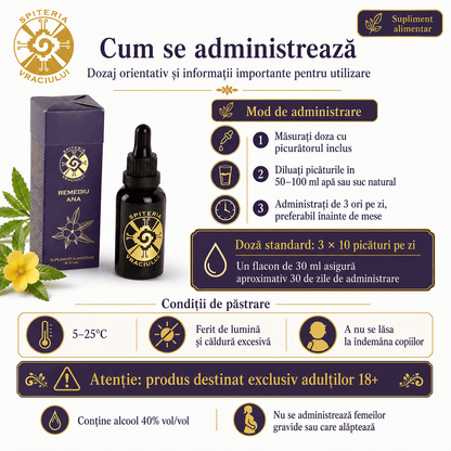 Remediu Natural Potență și Sănătate Intimă – Afrodisiac ANA | 30ml